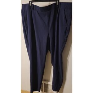 TORRID Blue Stretch Waist Relaxed Pants Size 4 (4X) Plus Size Pull-on
